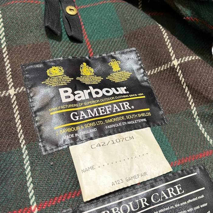 【Barbour】1990's  GAMEFAIR MADE IN ENGLAND | Vintage.City 古着屋、古着コーデ情報を発信
