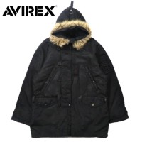 AVIREX N-3B フライトジャケット S ブラック ナイロン ドローコード 244711 | Vintage.City 古着屋、古着コーデ情報を発信