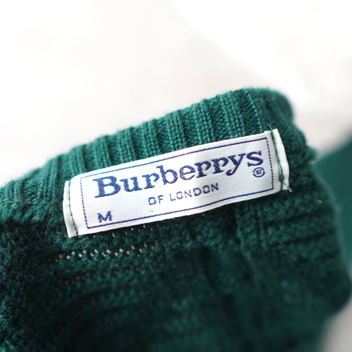 BURBERRY  バーバリー　ニット　セーター　80‘s～90‘s　ロゴ刺繡　立体編み　イギリス製　XLサイズ | Vintage.City 古着屋、古着コーデ情報を発信