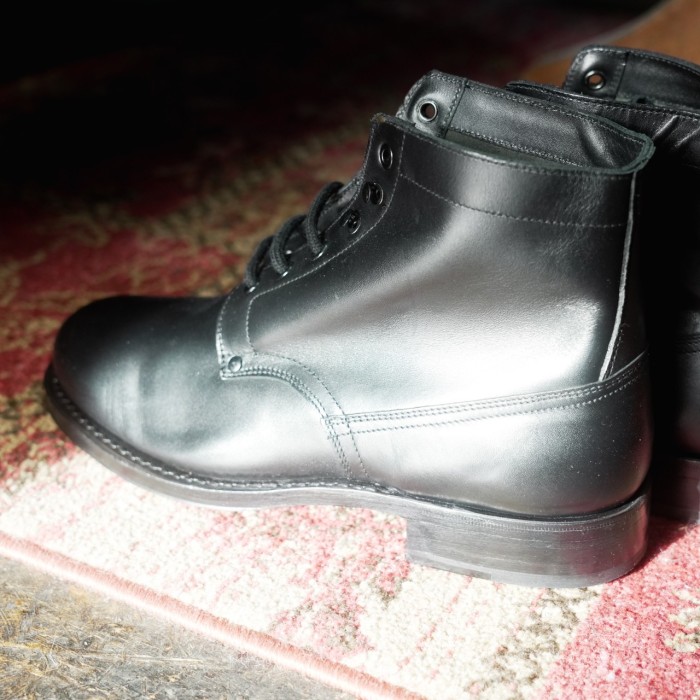 80〜00's Italian Military Leather Work Boots【DEADSTOCK】 | Vintage.City 빈티지숍, 빈티지 코디 정보