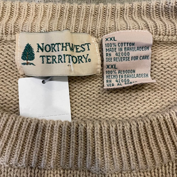 NORTHWEST TERRITORY cotton plain knit | Vintage.City 古着屋、古着コーデ情報を発信