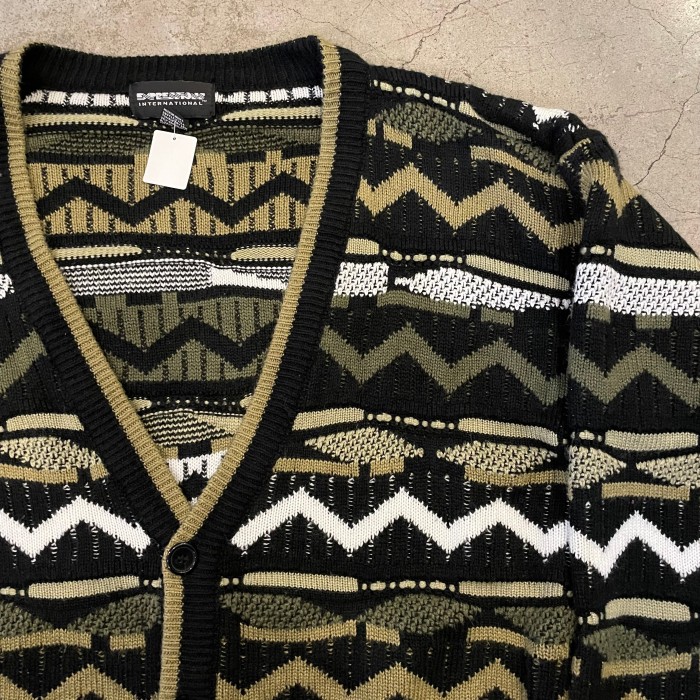 EXPRESSIONS acrylic design knit cardigan | Vintage.City 빈티지숍, 빈티지 코디 정보