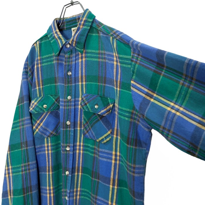 90s FIVE BROTHER L/S cotton check nel shirt | Vintage.City Vintage Shops, Vintage Fashion Trends