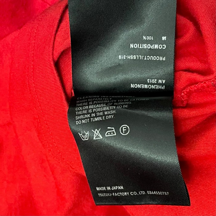 MADE IN JAPAN製 PHENOMENON 2013AWモデル 切り替えTシャツ レッド L/40サイズ | Vintage.City 빈티지숍, 빈티지 코디 정보