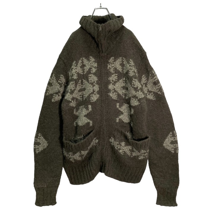 DIESEL 00's zip-up Alpaca blend design knit jacket | Vintage.City 古着屋、古着コーデ情報を発信
