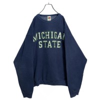 90-00s MICHIGAN STATE lettering bigsized sweatshirt | Vintage.City 古着屋、古着コーデ情報を発信