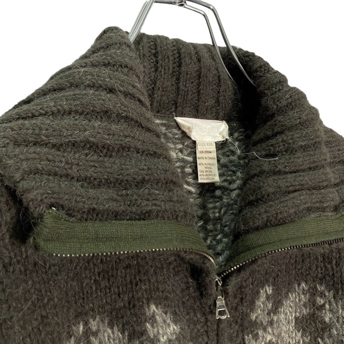 DIESEL 00's zip-up Alpaca blend design knit jacket | Vintage.City Vintage Shops, Vintage Fashion Trends