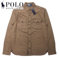 Polo by Ralph Lauren ピマコットン ヘリンボーンシャツ M ブラウン ペルー製 未使用品 | Vintage.City 古着屋、古着コーデ情報を発信