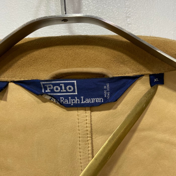 90s RalphLauren スエードスポーツジャケット ベージュ XL | Vintage.City 古着屋、古着コーデ情報を発信