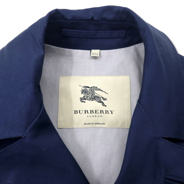 BURBERRY イングランド製 ピーコート ダブルブレスト コート L ネイビー コットン | Vintage.City 古着屋、古着コーデ情報を発信