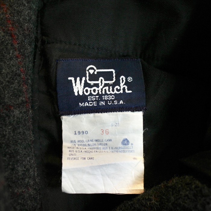 1990's WOOLRICH  Windowpen Wool Slacks  Made In U.S.A.　ウールリッチ　ウインドウペンチェックウールスラックス　アメリカ製　36 | Vintage.City 古着屋、古着コーデ情報を発信
