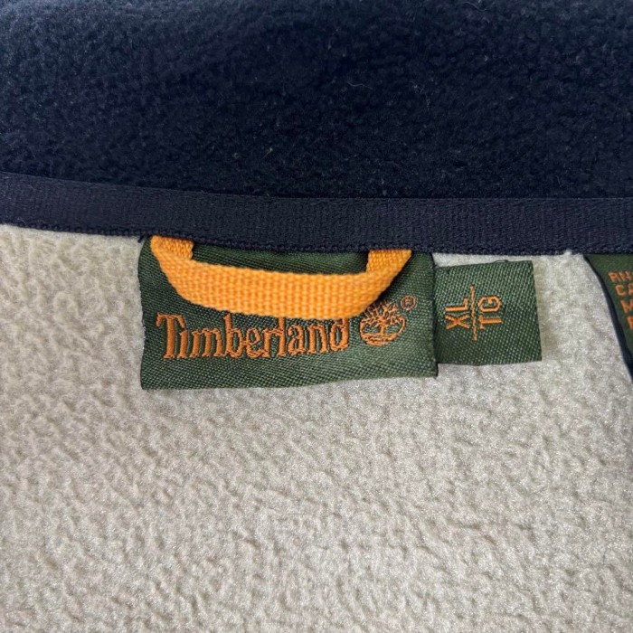 00s Timberland ワンポイント フリース ベージュ XL S1801 | Vintage.City 古着屋、古着コーデ情報を発信