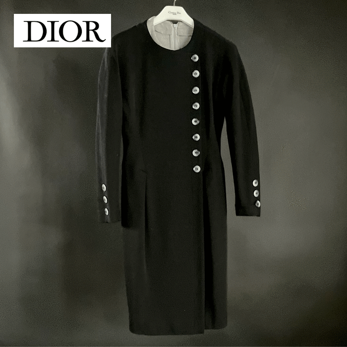 厚みのあるシルクの落ち感も【お値下げ】Christian Dior クリスチャンディオール　ワンピース