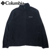 Columbia フルジップ フリースジャケット XL ブラック ポリエステル ワンポイントロゴ刺繍 ビッグサイズ WM3220 | Vintage.City 古着屋、古着コーデ情報を発信