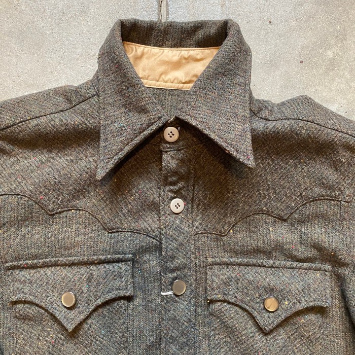 1940’s USA製ビンテージ ネップウールウエスタンシャツ | Vintage.City 빈티지숍, 빈티지 코디 정보