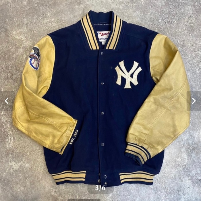majestic マジェスティック　MLB New York Yankees スタジャン　varsity jacket | Vintage.City 빈티지숍, 빈티지 코디 정보