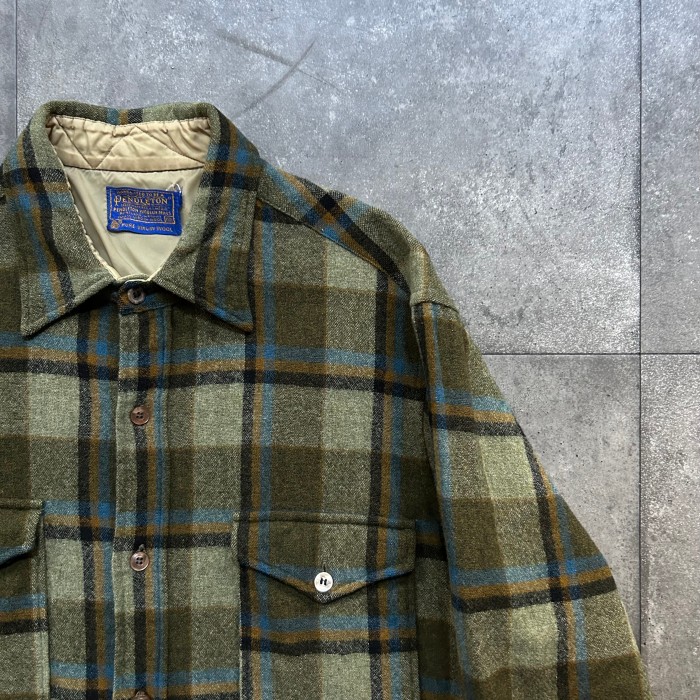 60s ペンドルトン ヴィンテージウールシャツ オリーブ 15 1/2 | Vintage.City 古着屋、古着コーデ情報を発信