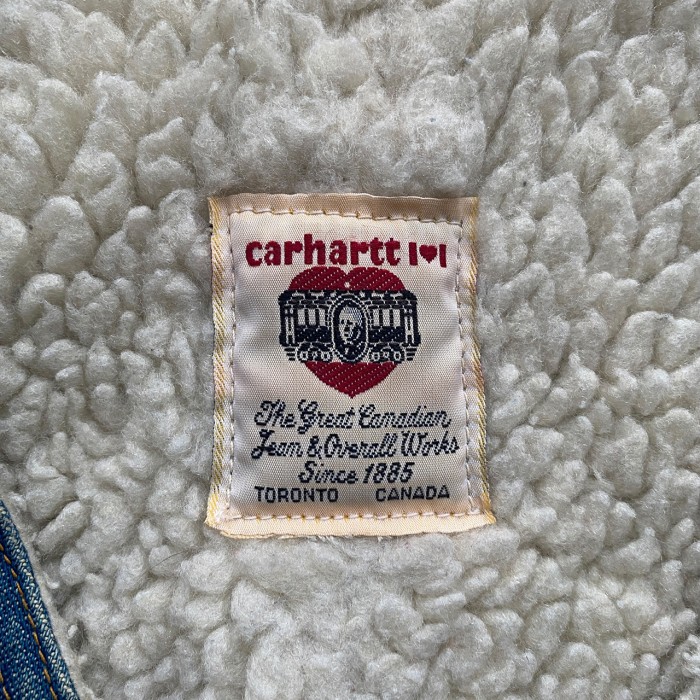 Carhartt Boa Denim Vest | Vintage.City 古着屋、古着コーデ情報を発信