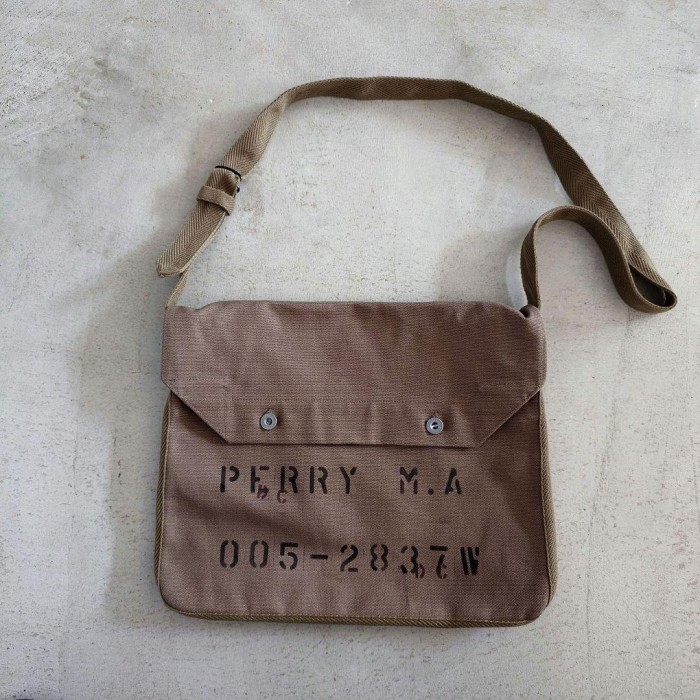 M38　French Bread Shoulder Bag Stencil フレンチ　ブレッドショルダーバッグ　ハンドペイント | Vintage.City 古着屋、古着コーデ情報を発信