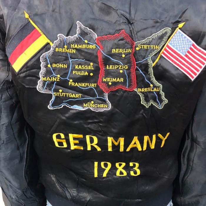 希少 80s Germany vintage souvenir jacket ドイツ軍 ヴィンテージ ...
