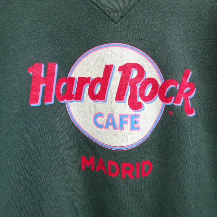 ハードロックカフェ スウェット XL グリーン USA製 MADRID 刺繍 緑 9551 | Vintage.City 빈티지숍, 빈티지 코디 정보