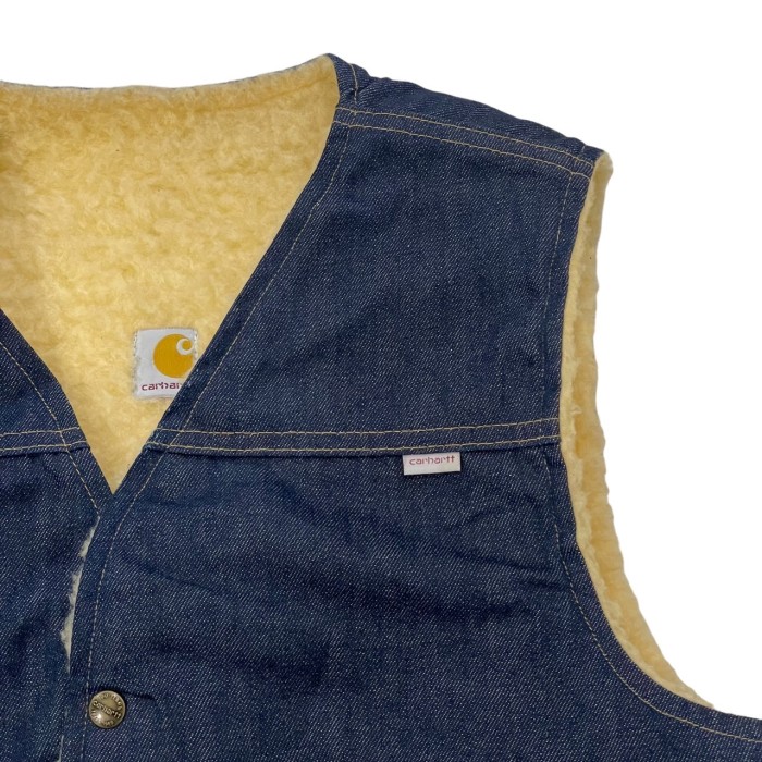 1980's Carhartt / denim vest #E384 | Vintage.City 빈티지숍, 빈티지 코디 정보