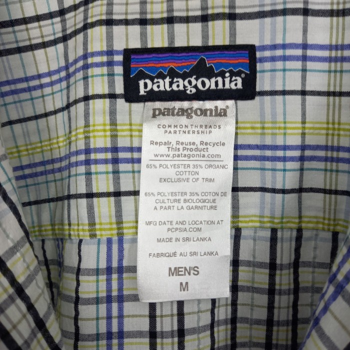パタゴニア　A/C　シャツ　半袖　チェック　シアサッカー　刺繍ロゴ　ホワイト　M | Vintage.City 古着屋、古着コーデ情報を発信