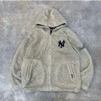 MLB NEW YORK YANKEES FLEECE JACKET ニューヨーク・ヤンキース　フリースジャケット　フーディ | Vintage.City 古着屋、古着コーデ情報を発信