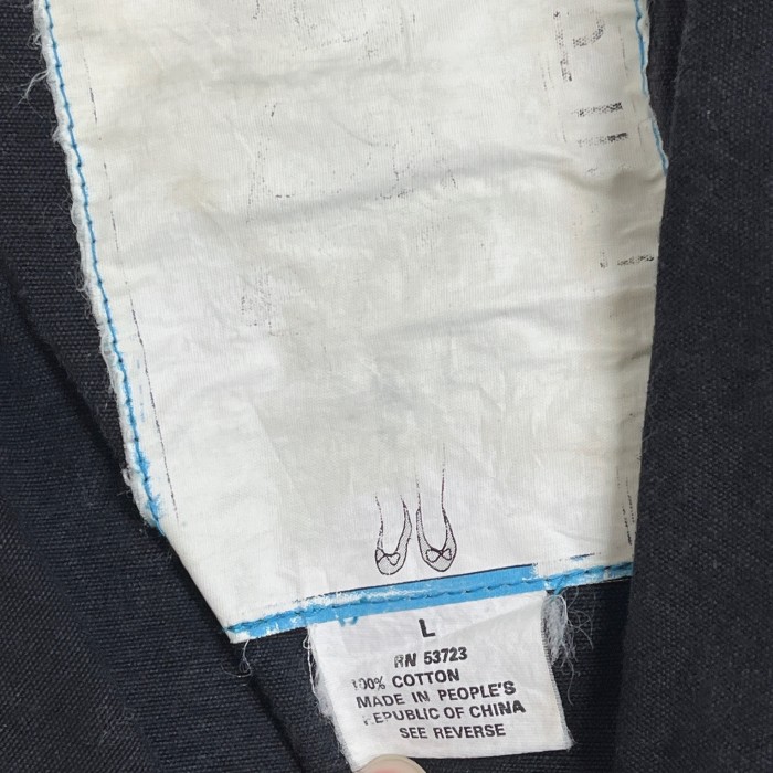 Lsize denim long coat 24012003 デニム ロングコート 無地 | Vintage.City 古着屋、古着コーデ情報を発信