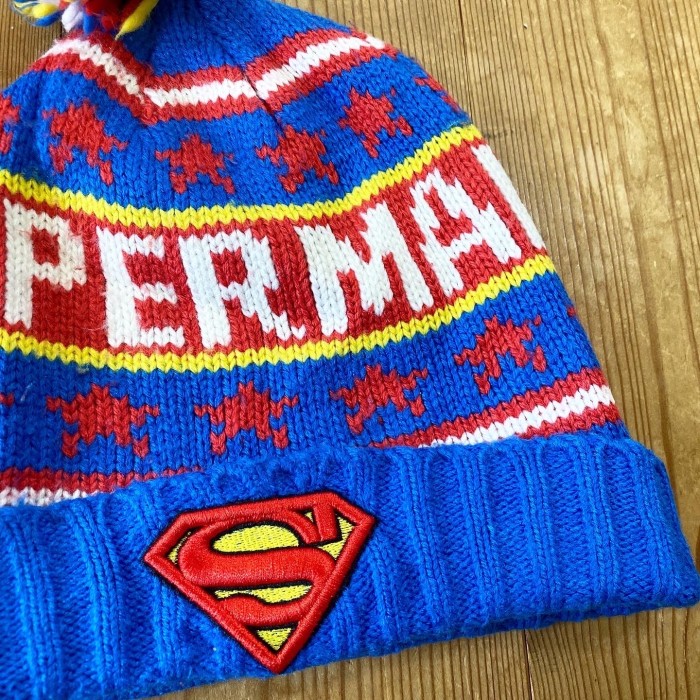 SUPERMAN スーパーマン　ポンポン　ニット帽　古着　アメカジ | Vintage.City 古着屋、古着コーデ情報を発信