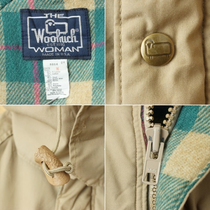80s 90s USA Woolrich ウールリッチ マウンテンパーカー ジャケット ベージュ レディースM メンズS相当 ウールライナー アメリカ古着 | Vintage.City Vintage Shops, Vintage Fashion Trends