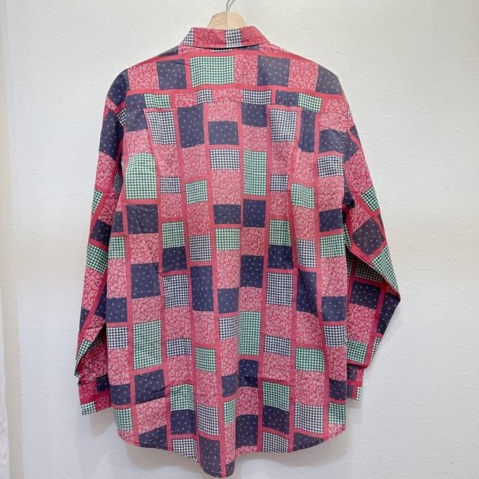 patchwork pattern shirt | Vintage.City 古着屋、古着コーデ情報を発信