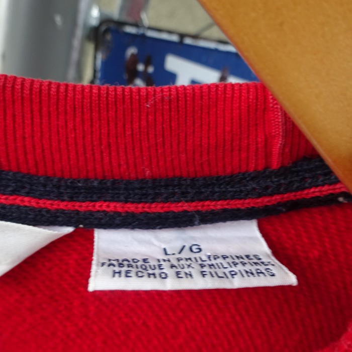 トミーヒルフィガー スウェット L レッド 星条旗 プルオーバー 胸ロゴ 赤 青 9570 | Vintage.City 古着屋、古着コーデ情報を発信