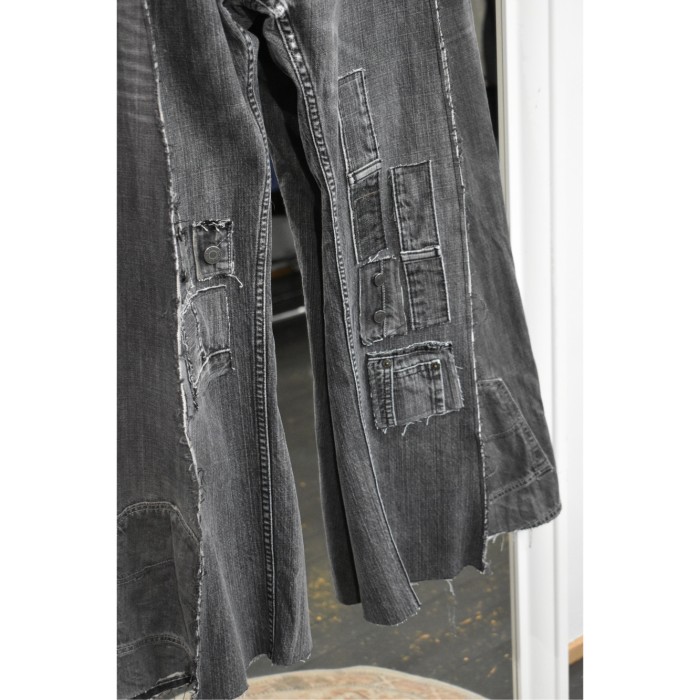 VERS Remake Patch Custom Docking Flare Denim Pants | Vintage.City 古着屋、古着コーデ情報を発信