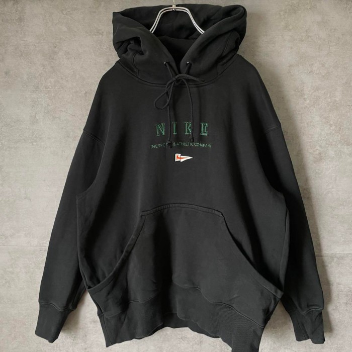NIKE embroidery hoodie size L　配送B　　ナイキ　刺繍センターロゴ　パーカー | Vintage.City 古着屋、古着コーデ情報を発信