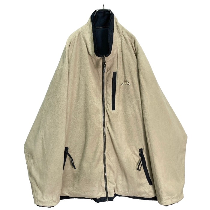 90s Kappa reversible nylon×fleece zip-up jacket | Vintage.City 빈티지숍, 빈티지 코디 정보
