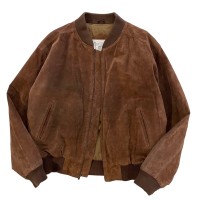 1990's JOHN ASHFORD/ suede leather bomber jacket #E445 | Vintage.City 古着屋、古着コーデ情報を発信