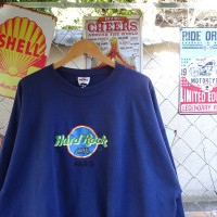 ハードロックカフェ スウェット ブルー プルオーバー PARIS 胸ロゴ 青 9607 | Vintage.City 古着屋、古着コーデ情報を発信