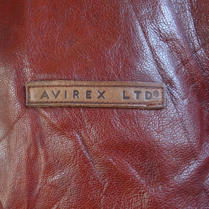 アヴィレックス レザージャケット M ブラウン ヤギ革 フライトジャケット 茶色 9598 | Vintage.City 빈티지숍, 빈티지 코디 정보