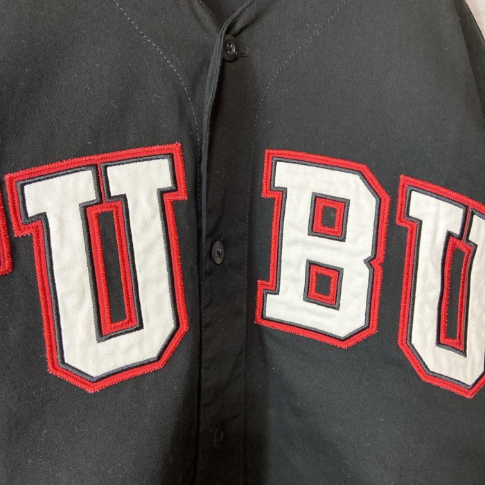 FUBU embroidery baseball shirt size XL 配送A ベースボールシャツ　ビッグ刺繍ロゴ　B系 | Vintage.City 古着屋、古着コーデ情報を発信