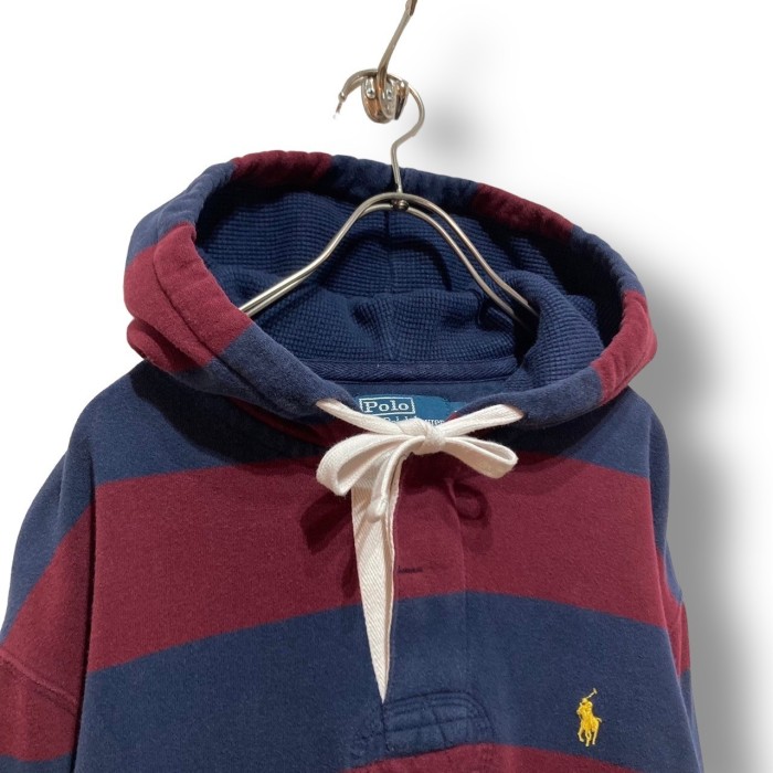 “Polo by Ralph Lauren” Striped Hoodie | Vintage.City 古着屋、古着コーデ情報を発信