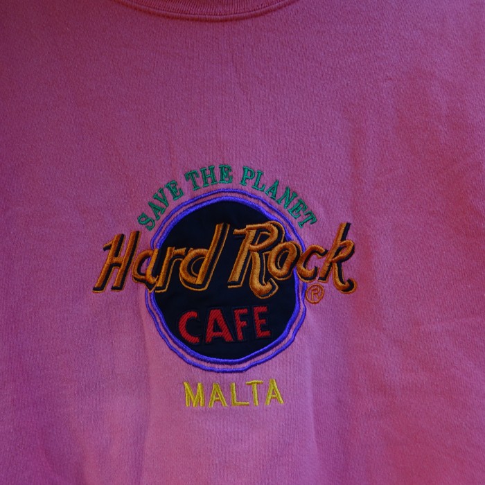 ハードロックカフェ スウェット XL ピンク USA製 MALTA プルオーバー 9610 | Vintage.City 古着屋、古着コーデ情報を発信