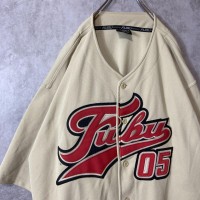 FUBU embroidery baseball shirt size XXL 配送A ベースボールシャツ　オーバーサイズ　刺繍ロゴ | Vintage.City 古着屋、古着コーデ情報を発信