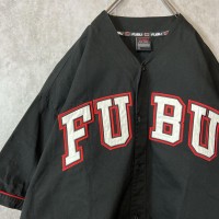 FUBU embroidery baseball shirt size XL 配送A ベースボールシャツ　ビッグ刺繍ロゴ　B系 | Vintage.City 빈티지숍, 빈티지 코디 정보
