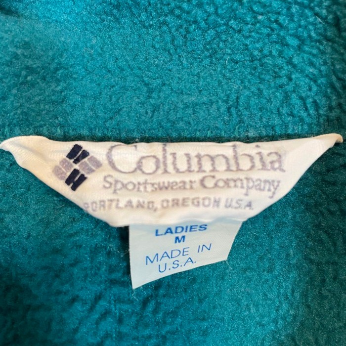 usa製 Columbia fleece jacket size M 配送C　コロンビア　 フリースジャケット　ワンポイントロゴ　ユニセックス | Vintage.City 古着屋、古着コーデ情報を発信
