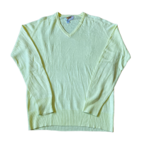 70's〜80's Acrylic Knit Sweater アクリルニットセーター 70年代 80年代 無地 Vネック セーター 香港製k-1987 | Vintage.City 古着屋、古着コーデ情報を発信