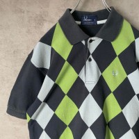 FRED PERRY argyle polo size M 配送B　アーガイル柄　ポロシャツ　刺繍ロゴ　マルチカラー | Vintage.City Vintage Shops, Vintage Fashion Trends