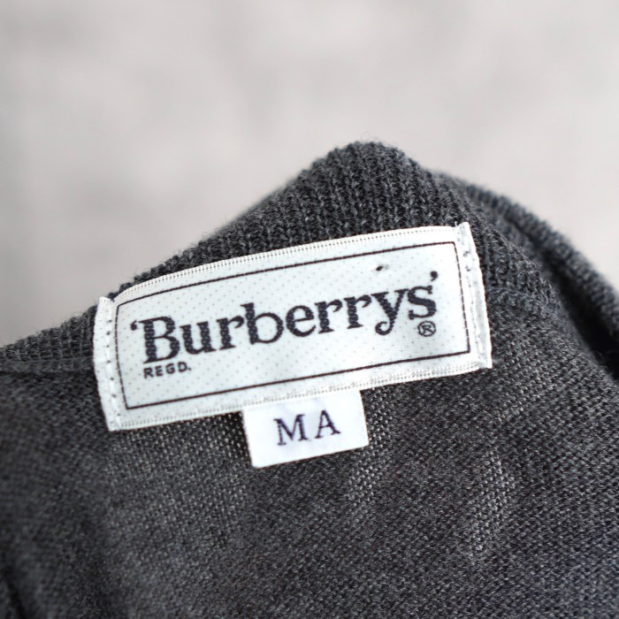 BURBERRY  バーバリー　ニット　セーター　90年代　裾ロゴ刺繡　モックネック　日本製　Sサイズ | Vintage.City 古着屋、古着コーデ情報を発信