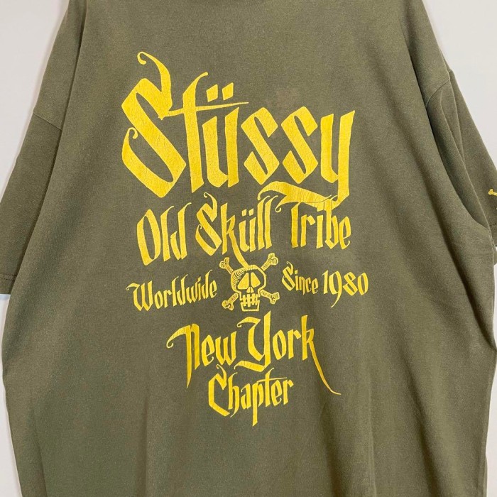 STUSSY old skull tribe T-shirt size XL 配送C オールドスカル　カーキ　オーバーサイズ 00's | Vintage.City Vintage Shops, Vintage Fashion Trends