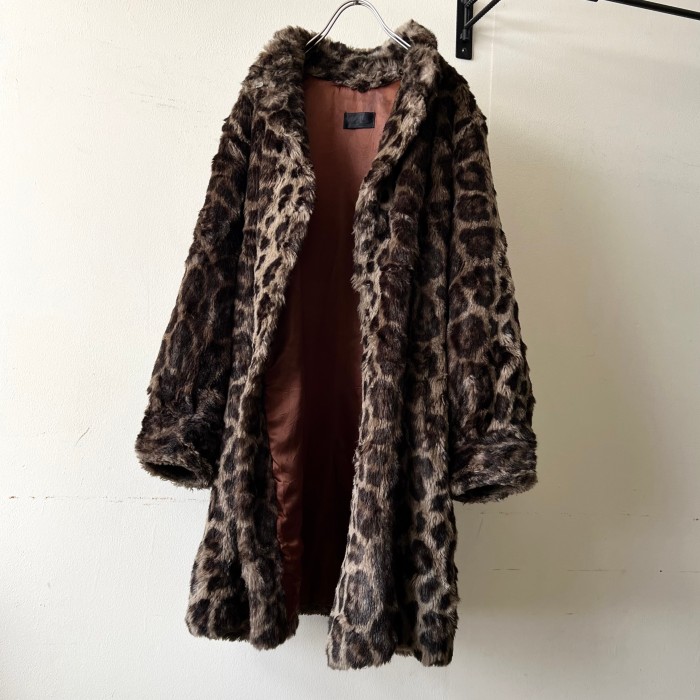 Euro Vintage Leopard Pattern Fur Long Coat (made in France) | Vintage.City 古着屋、古着コーデ情報を発信